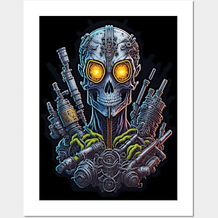 Cyborg Heads Posters and Art